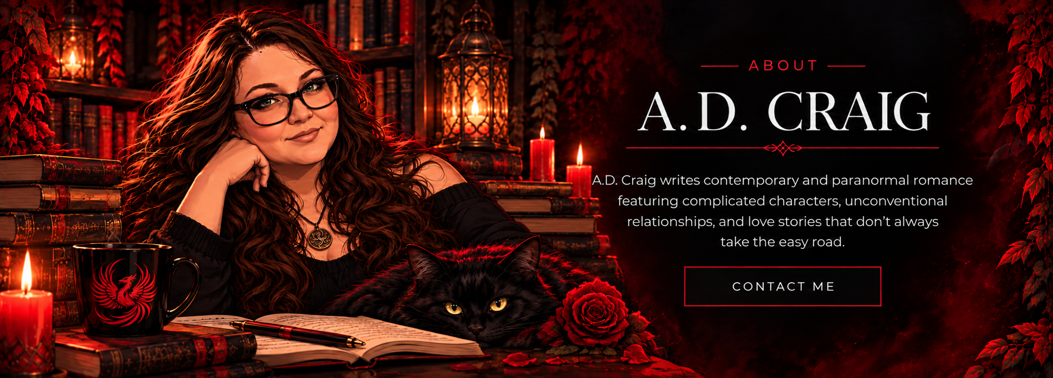 Illustrated A.D. Craig author banner